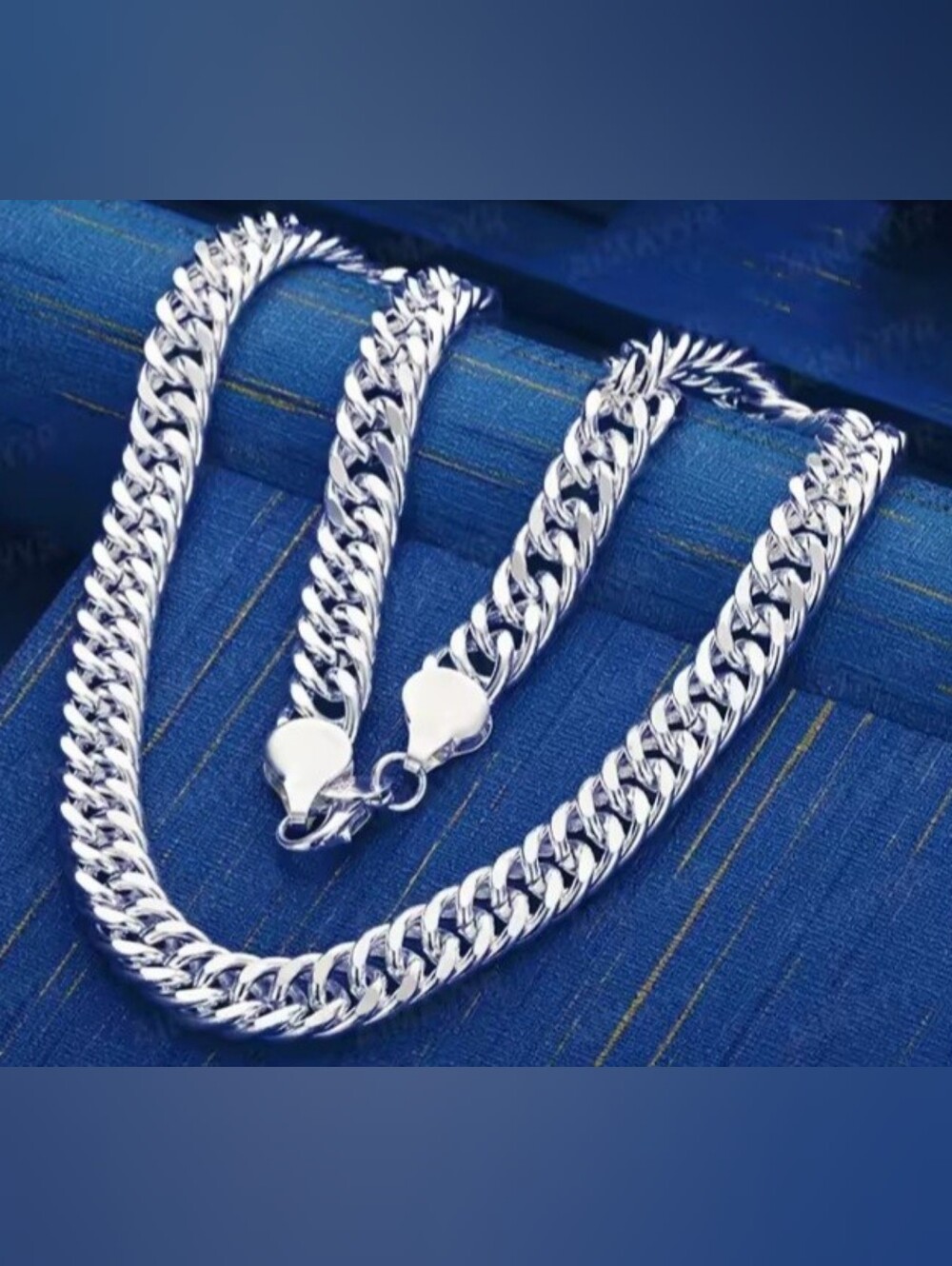 925 Sterling Silver Cuban Link Chain Necklace